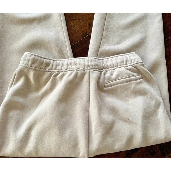Abercrombie & Fitch Essential Sunday Sweatpants Women's L Ecru Stone Soft AF HR - Picture 7 of 8